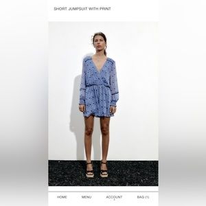 Long-sleeved Blue Grecian Summer Romper